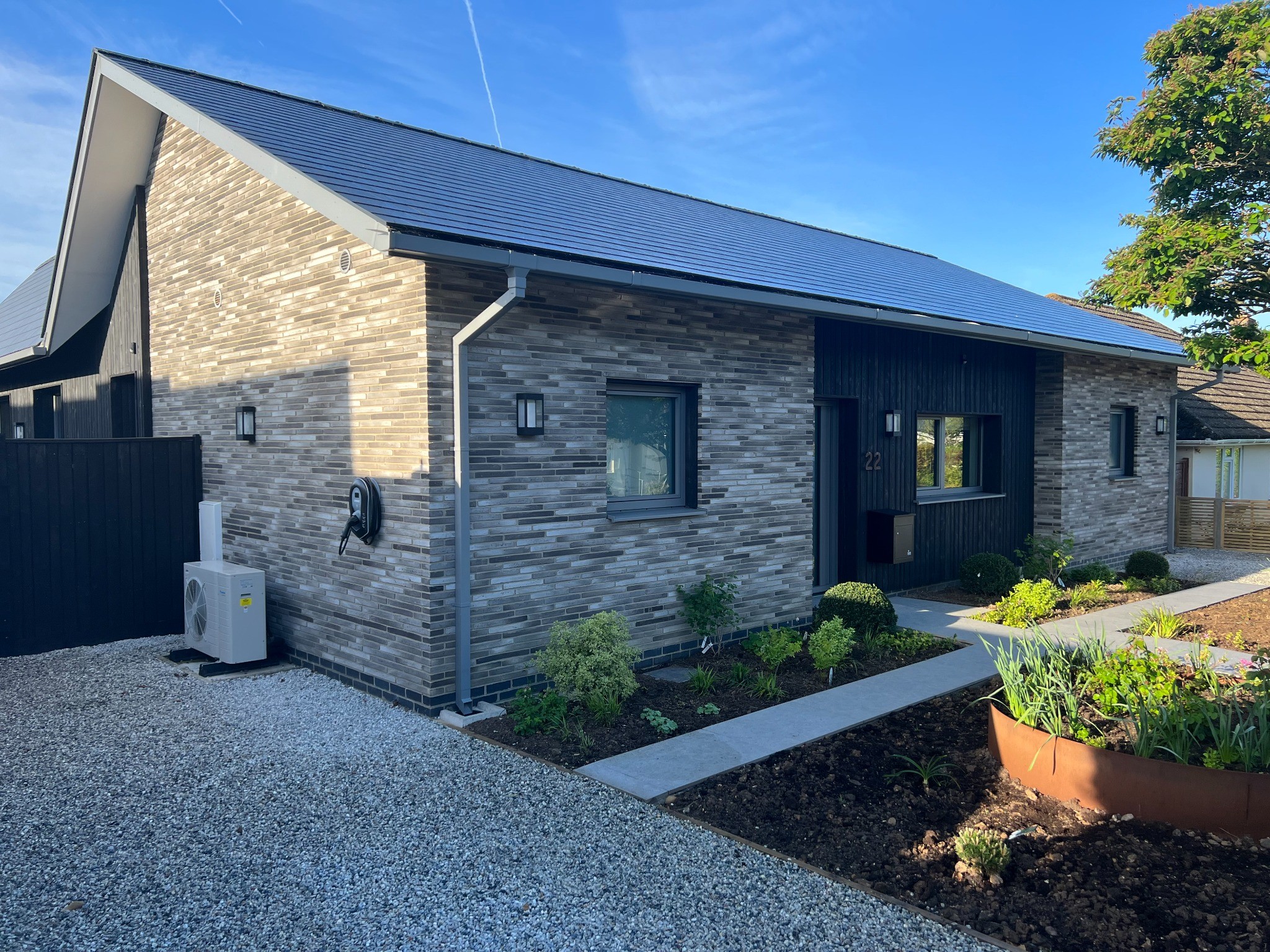 Air source heat pump installation
