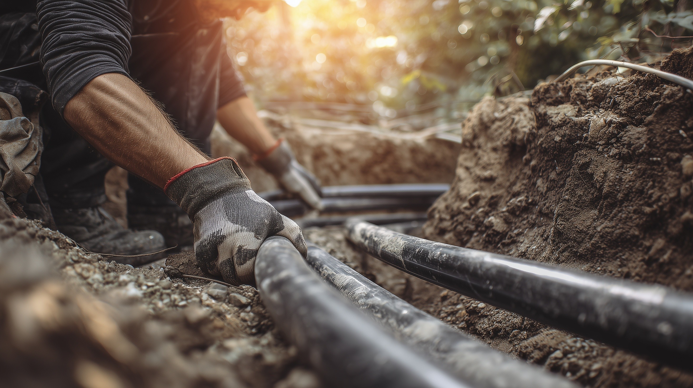 Ground source heat pump installation