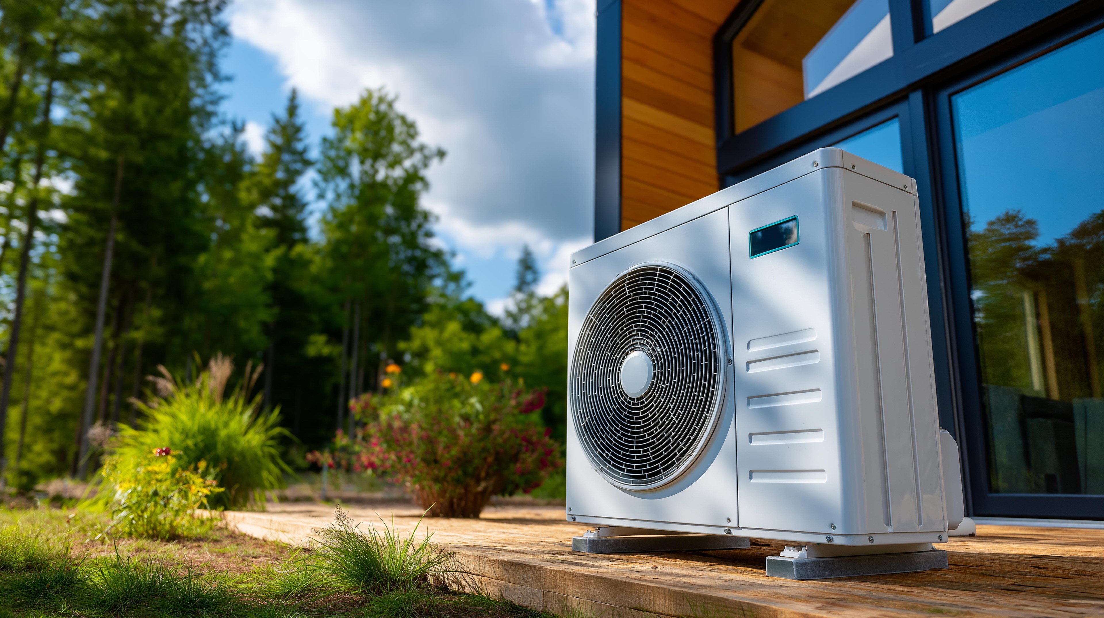 Air source heat pump installation