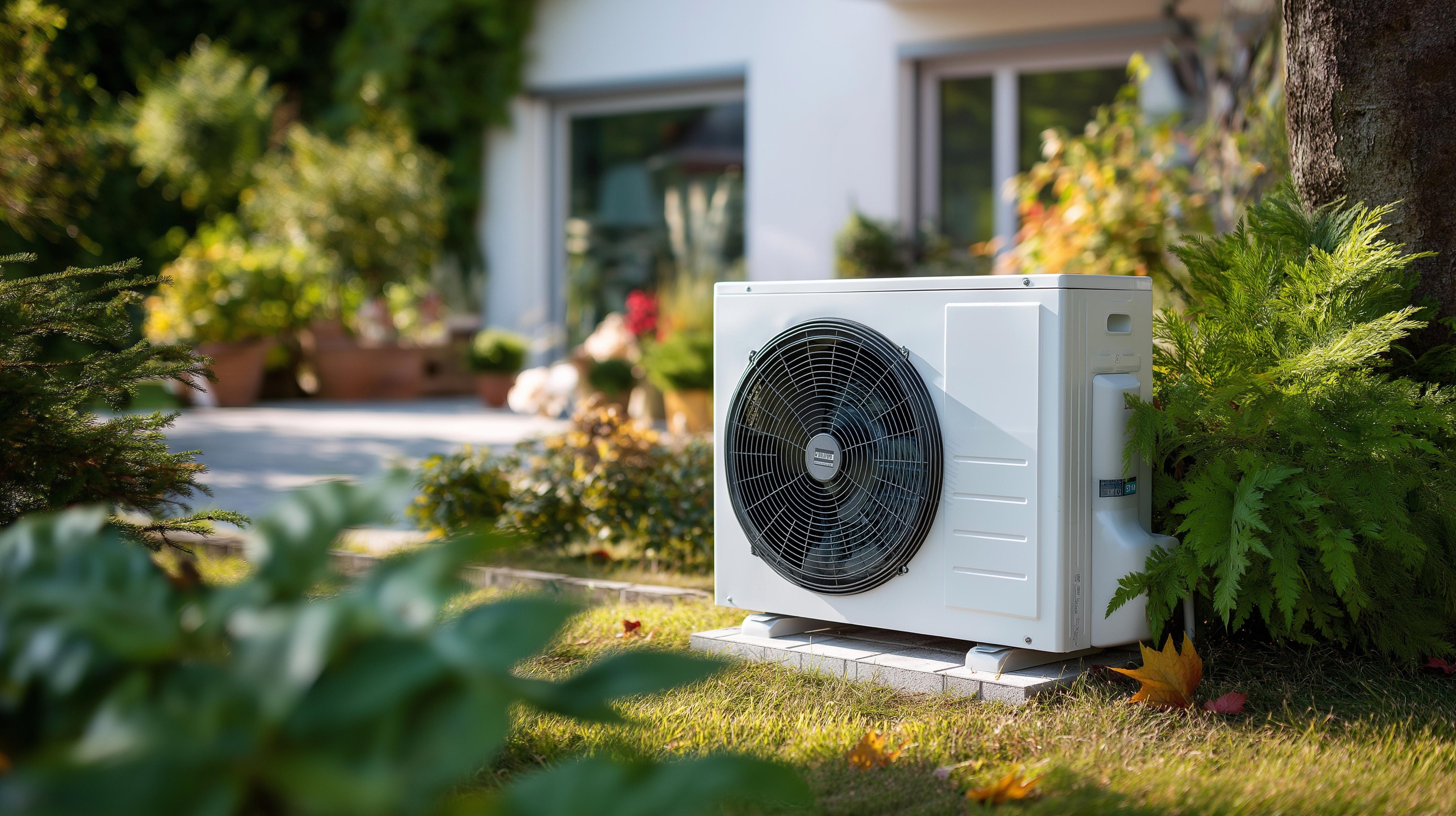 Air source heat pump installation