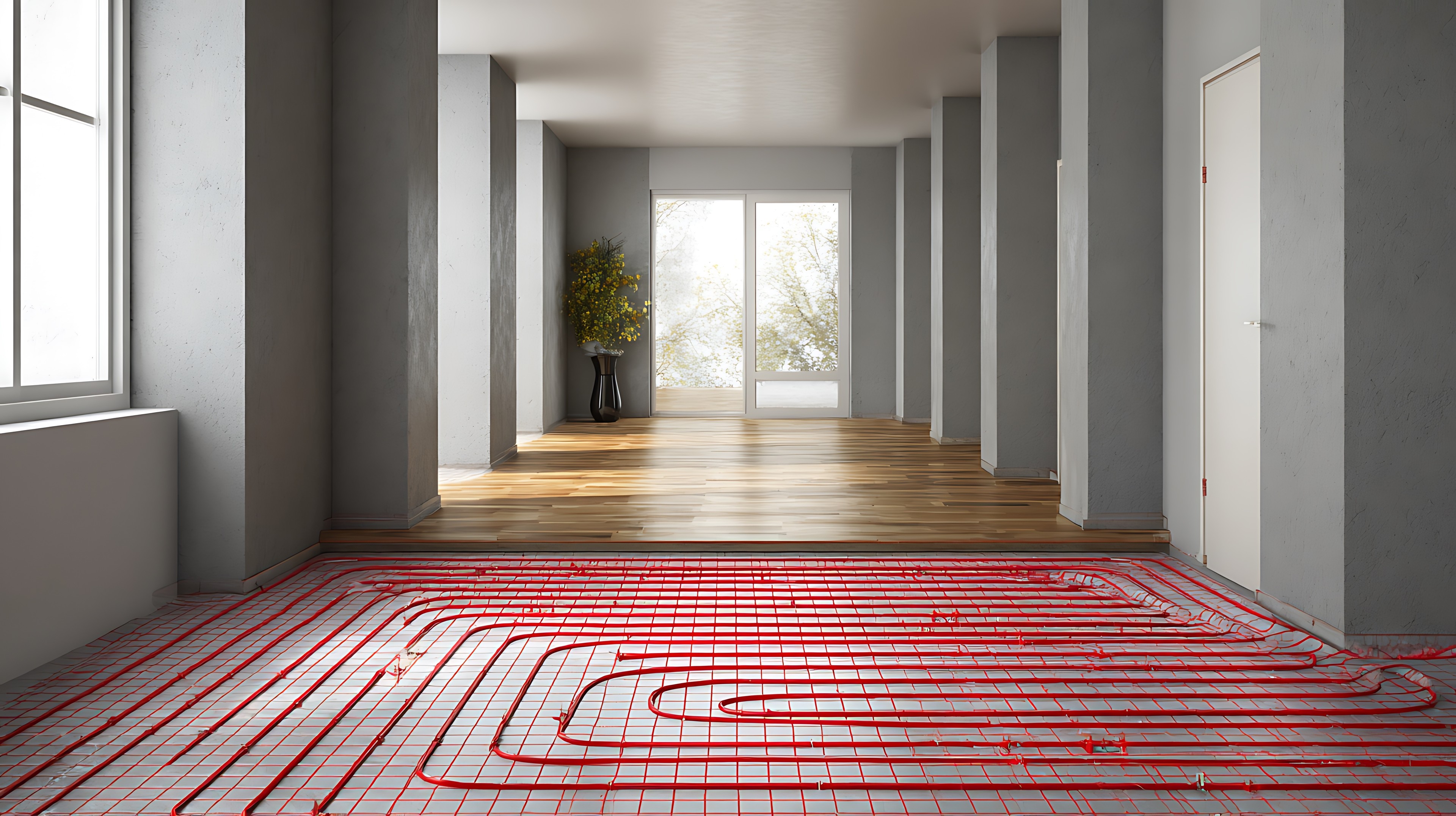 Underfloor heating installation