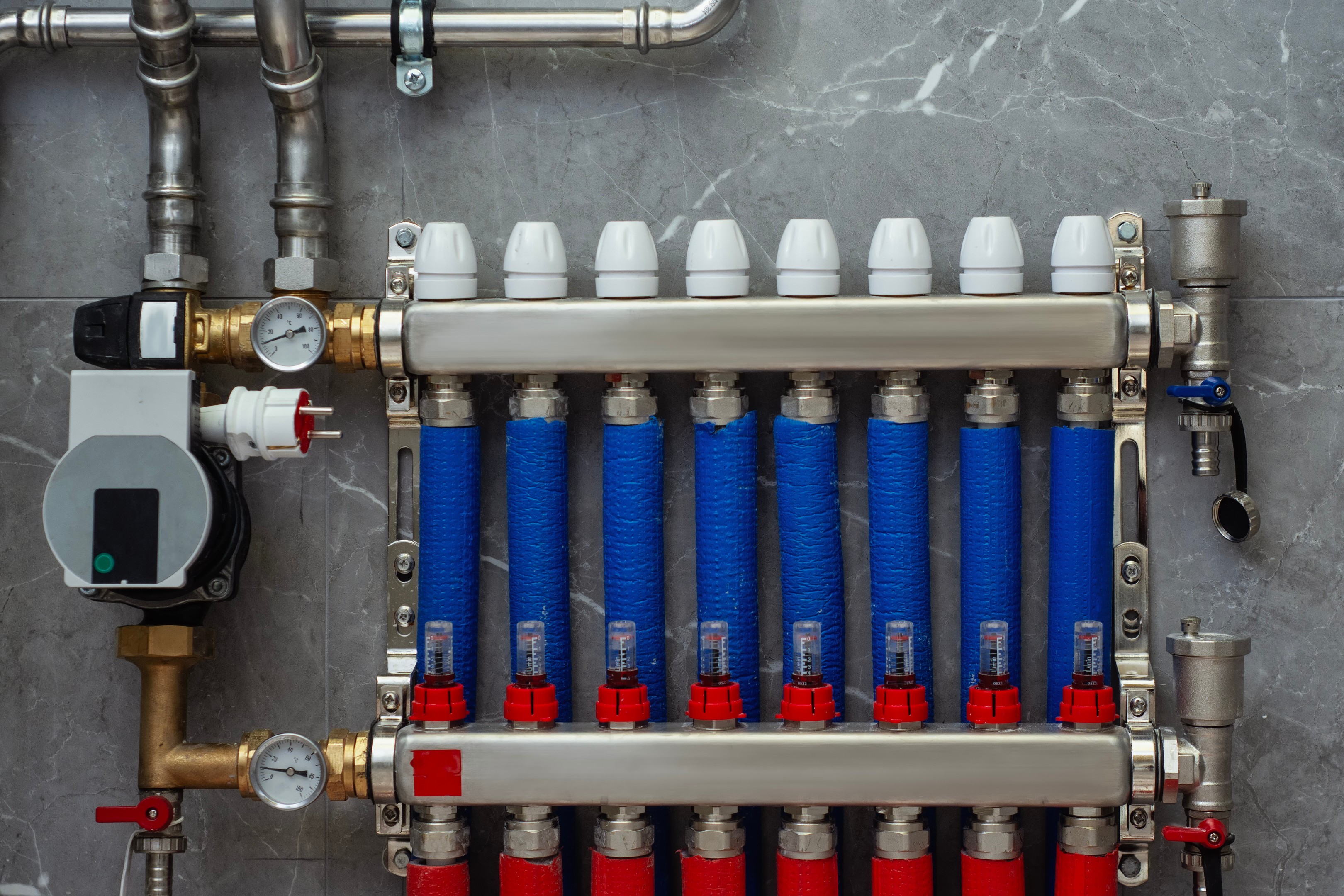 Underfloor heating installation